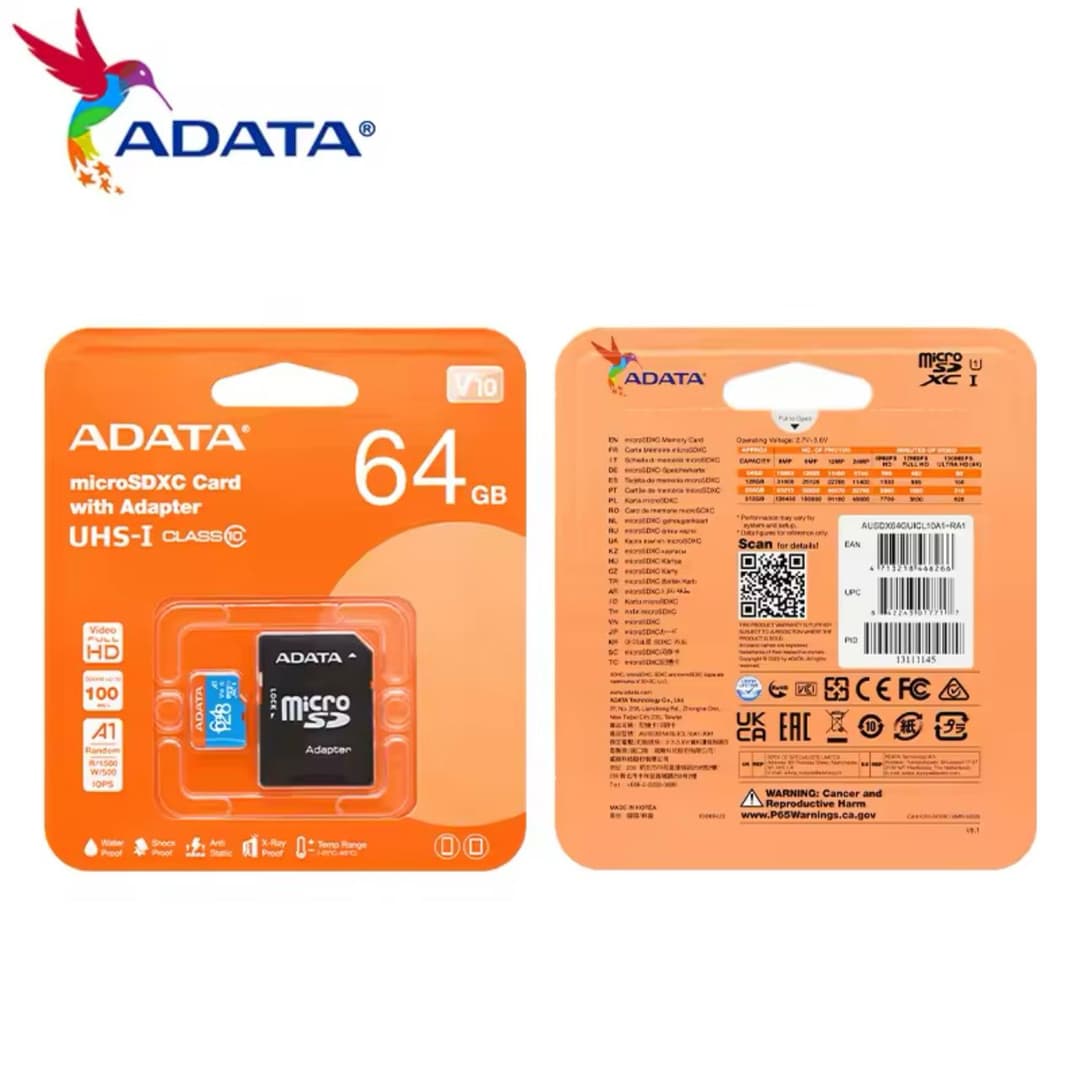 Carte Mémoire 64GB ADATA